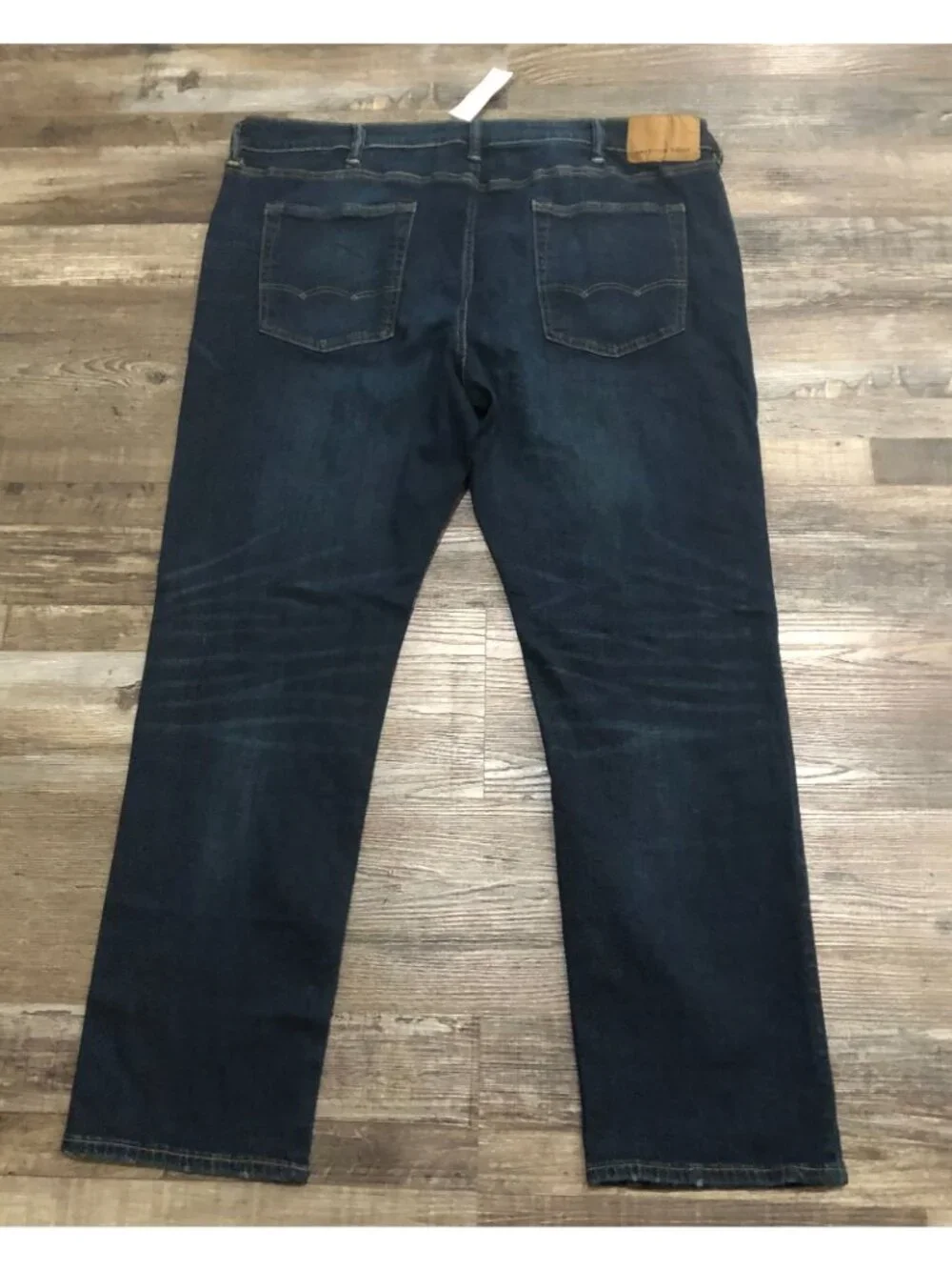 American Eagle Mens 42x32 Slim Straight Stretch Dark Wash Blue Jeans New with Ta